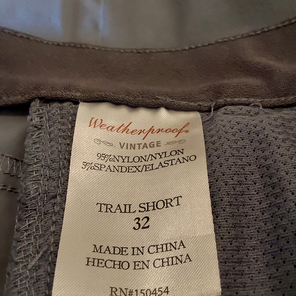 🌺 Mens Like New Gray Weatherproof Trail Shorts - Picture 6 of 7